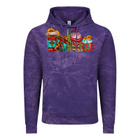 Cloud Purple cowboy coffee cups Vintage Hoodie - texasbilliewilder