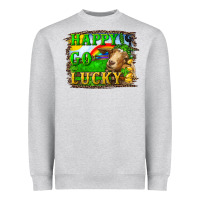 Happy Go Lucky Goat Heavyweight Sweatshirt | Teevron