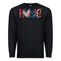 Black home of the free because of the brave Premium Sweatshirt - MaliasSmallBusiness