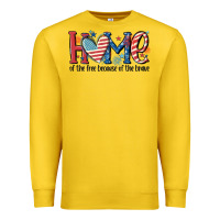 Lemon home of the free because of the brave Premium Sweatshirt - MaliasSmallBusiness