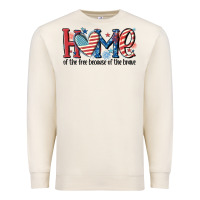 Sandshell home of the free because of the brave Premium Sweatshirt - MaliasSmallBusiness