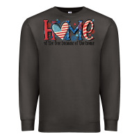 Smoke home of the free because of the brave Premium Sweatshirt - MaliasSmallBusiness