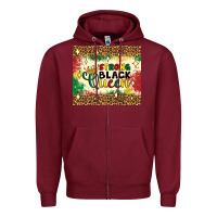 Burgundy strong black queen tumbler Zipper Hoodie - Artiststas