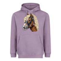 Lavender Haflinger Avelignese Horse Heavyweight Hoodie - LillyAllenDesigns