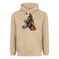 Mushroom Haflinger Avelignese Horse Heavyweight Hoodie - LillyAllenDesigns