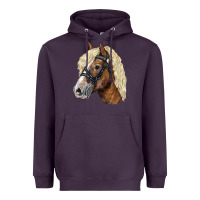 Plum Haflinger Avelignese Horse Heavyweight Hoodie - LillyAllenDesigns