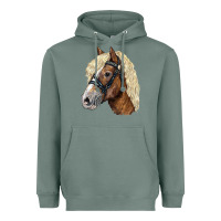 Sage Haflinger Avelignese Horse Heavyweight Hoodie - LillyAllenDesigns