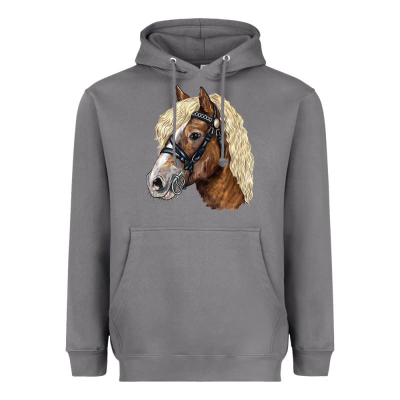 Haflinger Avelignese Horse Heavyweight Hoodie by LillyAllenDesigns | Teevron