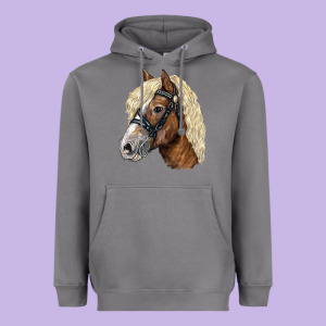 Haflinger Avelignese Horse Heavyweight Hoodie Designed By Lillyallendesigns