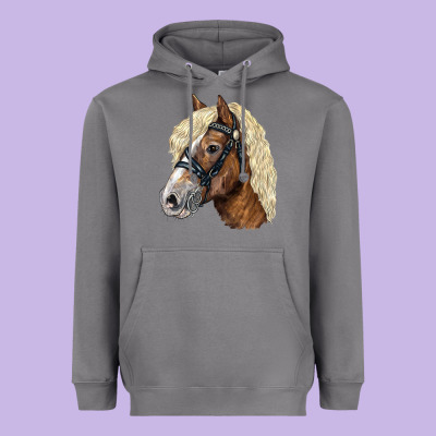 Haflinger Avelignese Horse Heavyweight Hoodie Designed By Lillyallendesigns