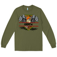 Army Green custom name race flag and race equipment Long Sleeve Tee - AdoDesignShop