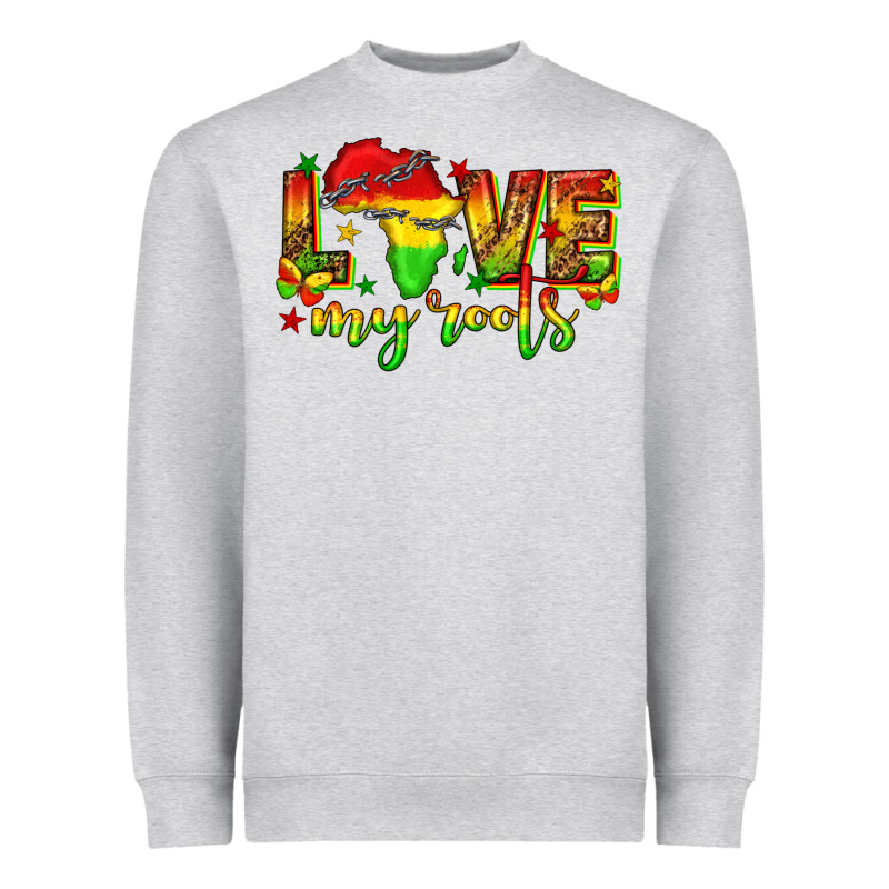 Love My Roots Juneteenth Heavyweight Sweatshirt by texasbilliewilder | Teevron