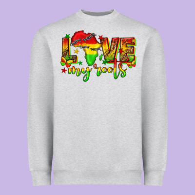 Heavyweight Sweatshirt love my roots juneteenth