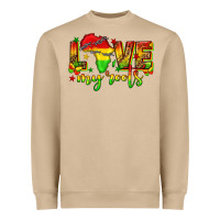 Mushroom love my roots juneteenth Heavyweight Sweatshirt - texasbilliewilder