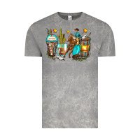 Cloud Rock cowboy coffee cups Vintage Tee - Zillion Design Studio