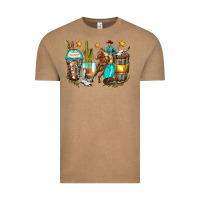 Vintage Coffee cowboy coffee cups Vintage Tee - Zillion Design Studio