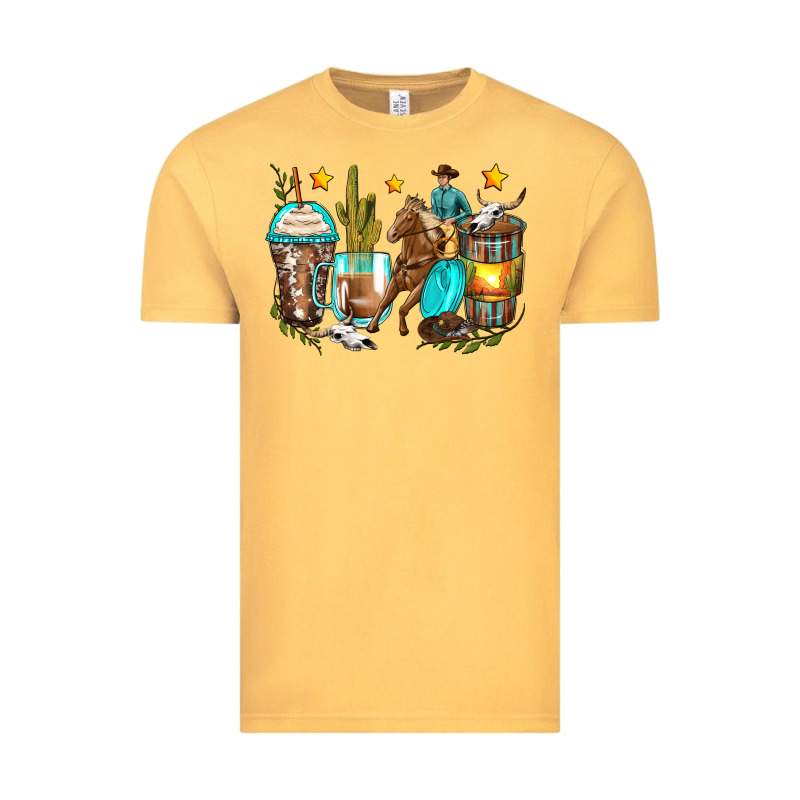 Cowboy Coffee Cups Vintage Tee by Zillion Design Studio | Teevron
