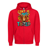 Red can't be tamed longhaired cow Zipper Hoodie - Jasminsmagicworld
