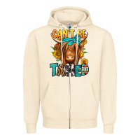 Sandshell can't be tamed longhaired cow Zipper Hoodie - Jasminsmagicworld