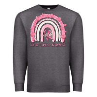 Breast Cancer  Awareness Rainbow Premium Sweatshirt | Teevron