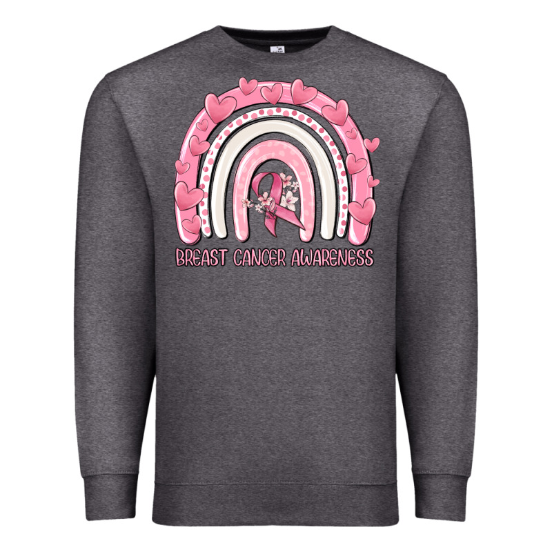 Breast Cancer  Awareness Rainbow Premium Sweatshirt by MaliasSmallBusiness | Teevron