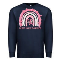 Navy breast cancer  awareness rainbow Premium Sweatshirt - MaliasSmallBusiness