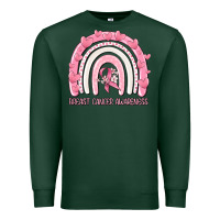 Sports Green breast cancer  awareness rainbow Premium Sweatshirt - MaliasSmallBusiness