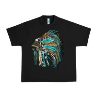 Black indian feather headdress with western  patterns Urban Heavy Tee - RanaPortraitStore