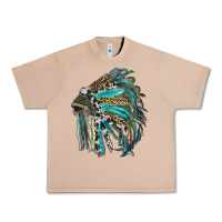 Burro indian feather headdress with western  patterns Urban Heavy Tee - RanaPortraitStore