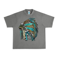 Tornado indian feather headdress with western  patterns Urban Heavy Tee - RanaPortraitStore