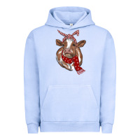 Pigment Grape Ice Christmas Heifer With Scarf Urban Hoodie - RanaPortraitStore