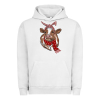 Pigment Lunar Rock Christmas Heifer With Scarf Urban Hoodie - RanaPortraitStore