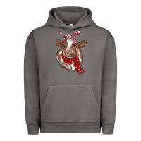 Pigment Tornado Christmas Heifer With Scarf Urban Hoodie - RanaPortraitStore