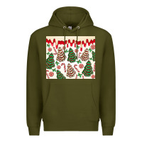 Army Green christmas tree cakes Premium Hoodie - MaliasSmallBusiness