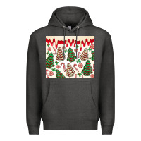 Charcoal Heather christmas tree cakes Premium Hoodie - MaliasSmallBusiness