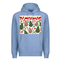 Colony Blue christmas tree cakes Premium Hoodie - MaliasSmallBusiness