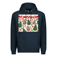 Navy christmas tree cakes Premium Hoodie - MaliasSmallBusiness