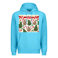 Ocean Blue christmas tree cakes Premium Hoodie - MaliasSmallBusiness
