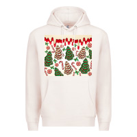 Pale Pink christmas tree cakes Premium Hoodie - MaliasSmallBusiness