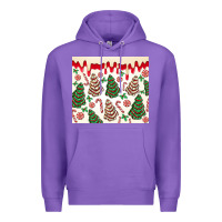 Purple christmas tree cakes Premium Hoodie - MaliasSmallBusiness