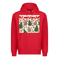 Red christmas tree cakes Premium Hoodie - MaliasSmallBusiness