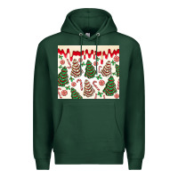 Sports Green christmas tree cakes Premium Hoodie - MaliasSmallBusiness