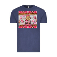 Vintage Denim easter pink camouflage egg hunter  bunny Vintage Tee - BarkalooDesign