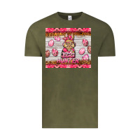 Vintage Olive easter pink camouflage egg hunter  bunny Vintage Tee - BarkalooDesign