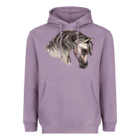 Lavender Arabian Horse Heavyweight Hoodie - LillyAllenDesigns