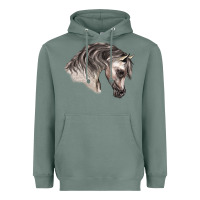 Sage Arabian Horse Heavyweight Hoodie - LillyAllenDesigns