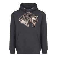 Smoke Arabian Horse Heavyweight Hoodie - LillyAllenDesigns