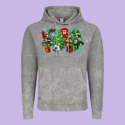 Christmas Trees With Tennis Vintage Hoodie Designed By Zillion Design Studio