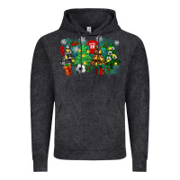 Vintage Black christmas trees with tennis Vintage Hoodie - Zillion Design Studio