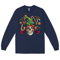 Navy elf skull Long Sleeve Tee - FaDigitalArtStudio